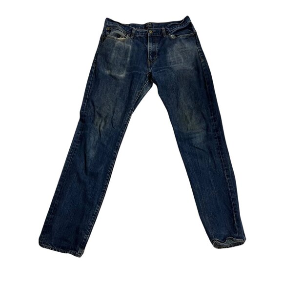 J.Crew The Driggs Men's Thrashed Straight-Leg Cotton Denim Jeans Size 30/31 - Picture 2 of 8